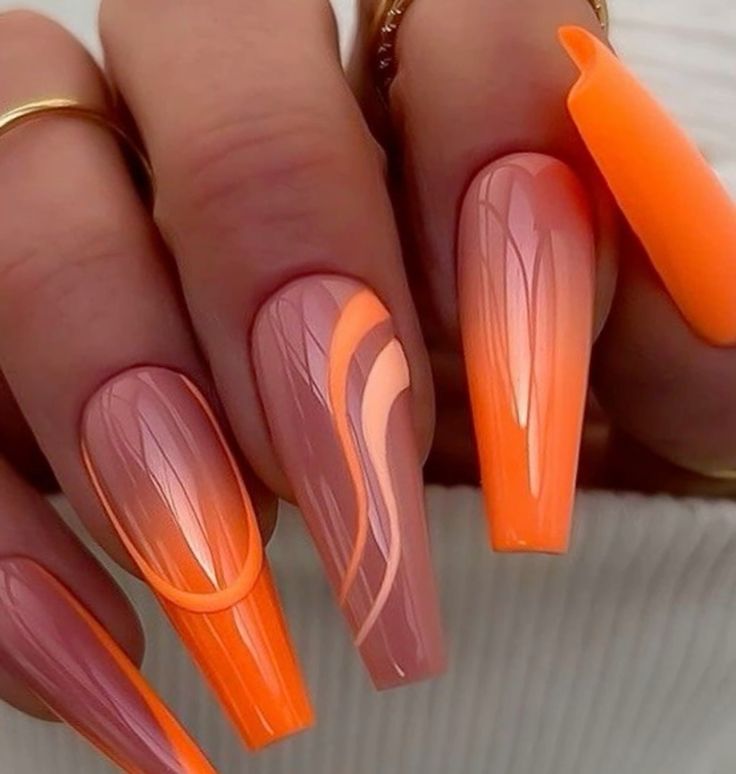 19 Cute Fall Coffin Nail Ideas 2024: Simple, Long, Medium and Short Acrylic Designs