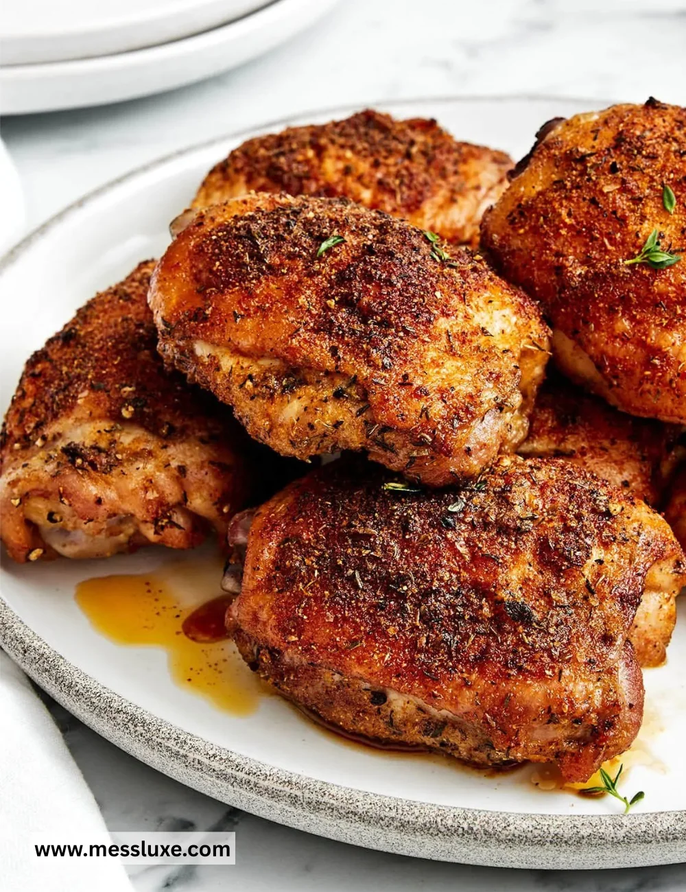 Crispy Baked Chicken Thighs