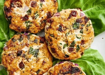 Greek Chicken Burgers