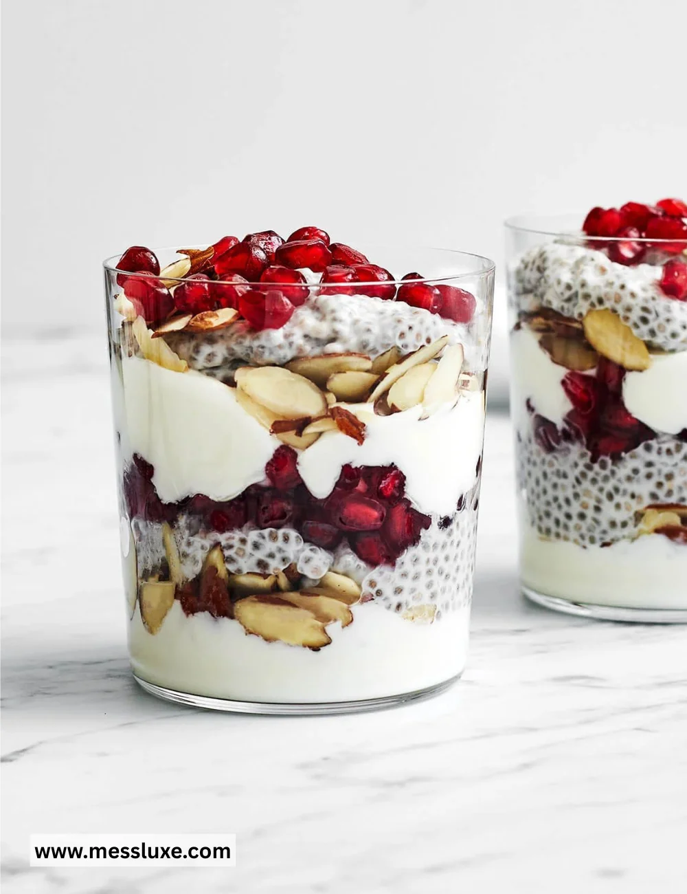 Pomegranate Chia Pudding Parfait
