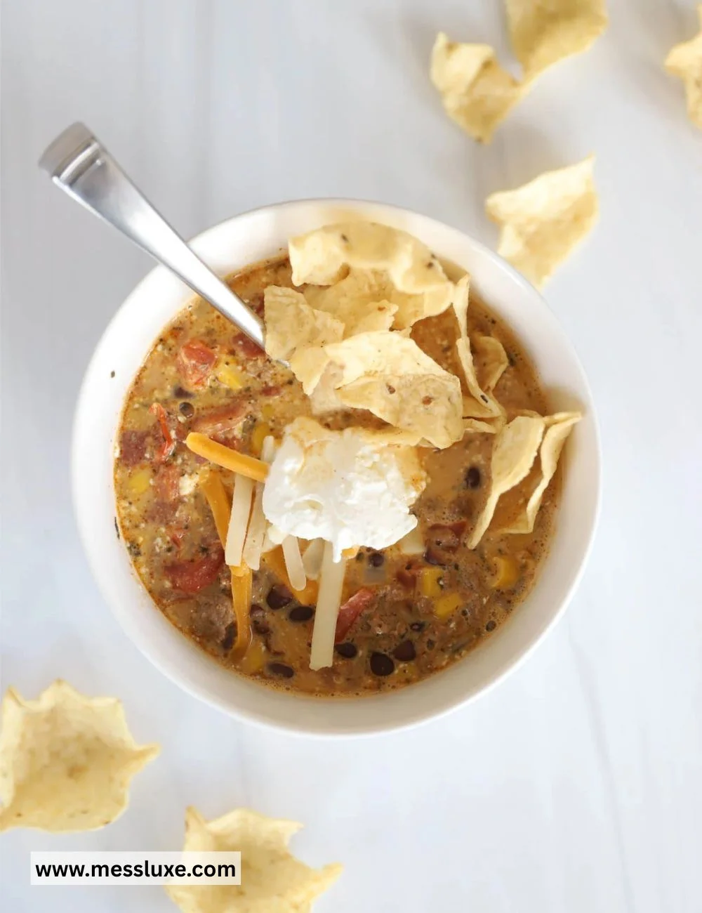 Best Creamy Crockpot Taco Soup